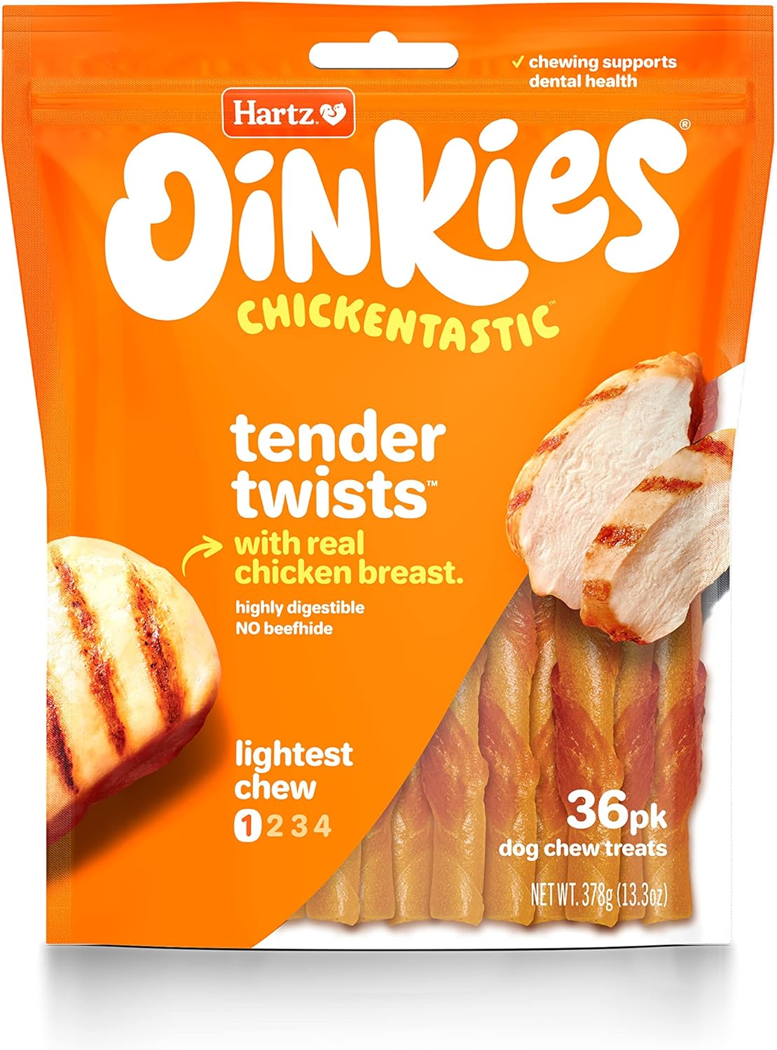 Hartz Oinkies Rawhide-Free